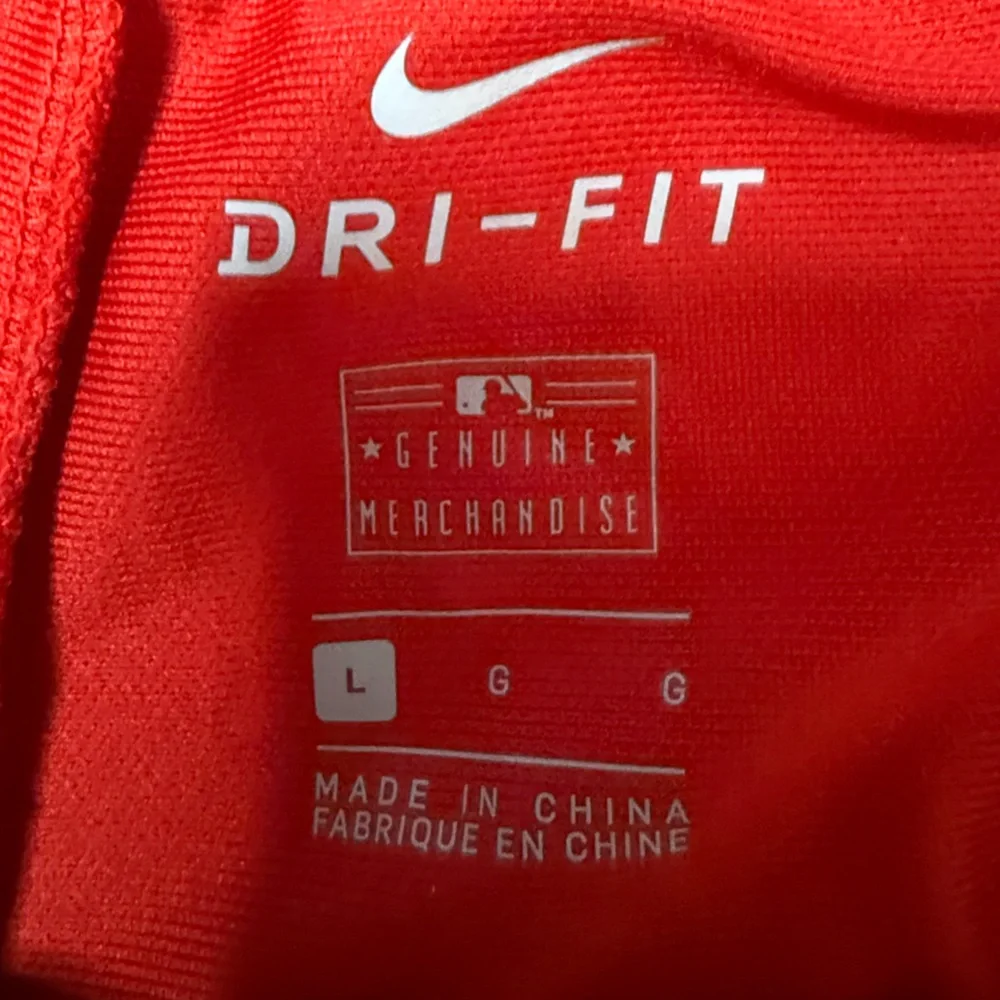 Nike MLB Red Athletic Shorts with White Logos